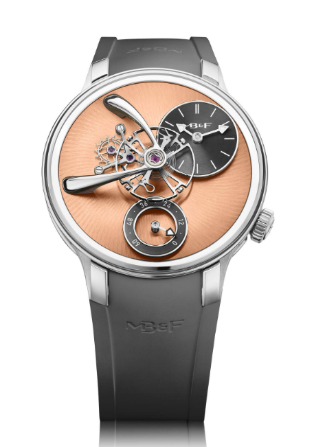Review MB & F Legacy Machine 101 EVO LM101 EVO Ti Salmon watch replica
